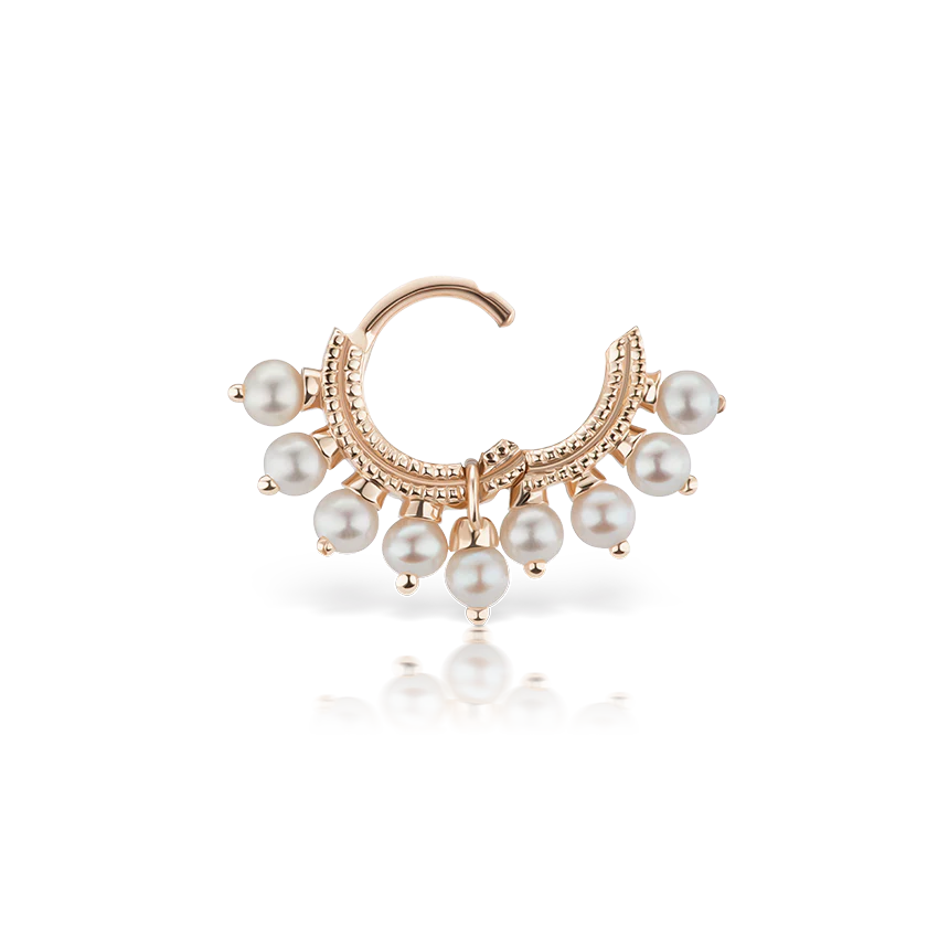 Pearl Coronet Hoop Earring - Image 37