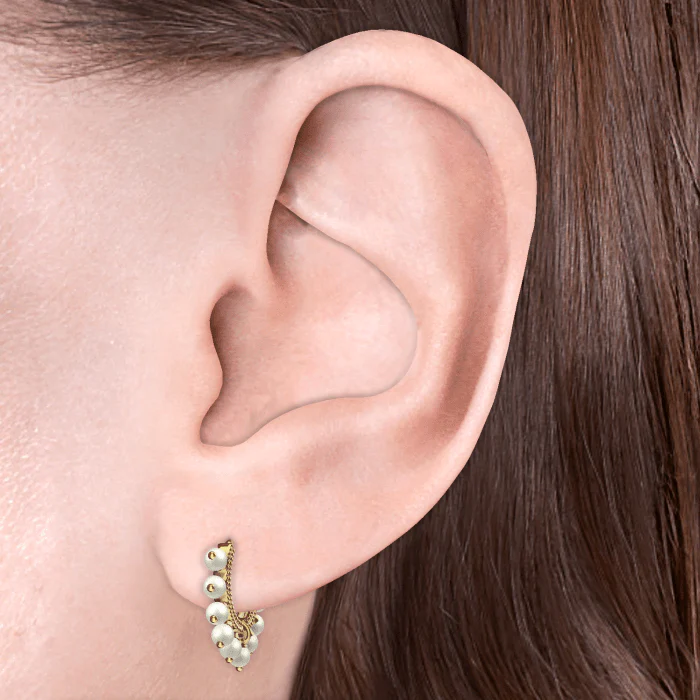 Pearl Coronet Hoop Earring - Image 47