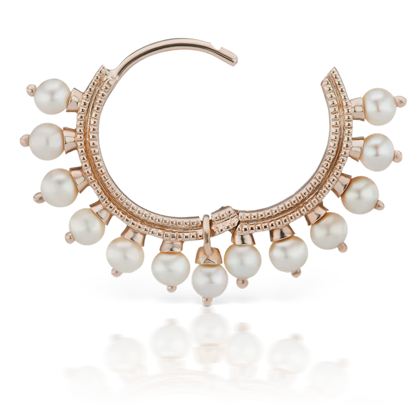 Pearl Coronet Hoop Earring - Image 50