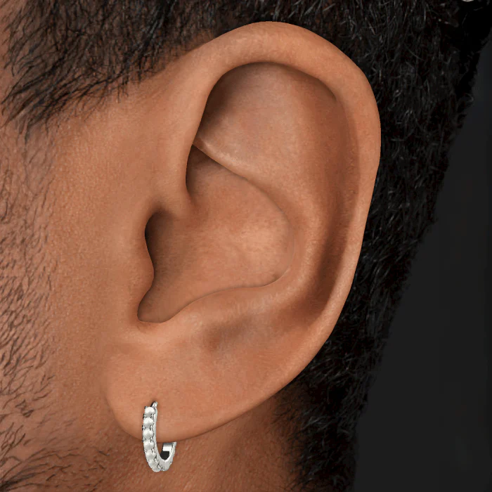 Pearl Eternity Hoop Earring - Image 10