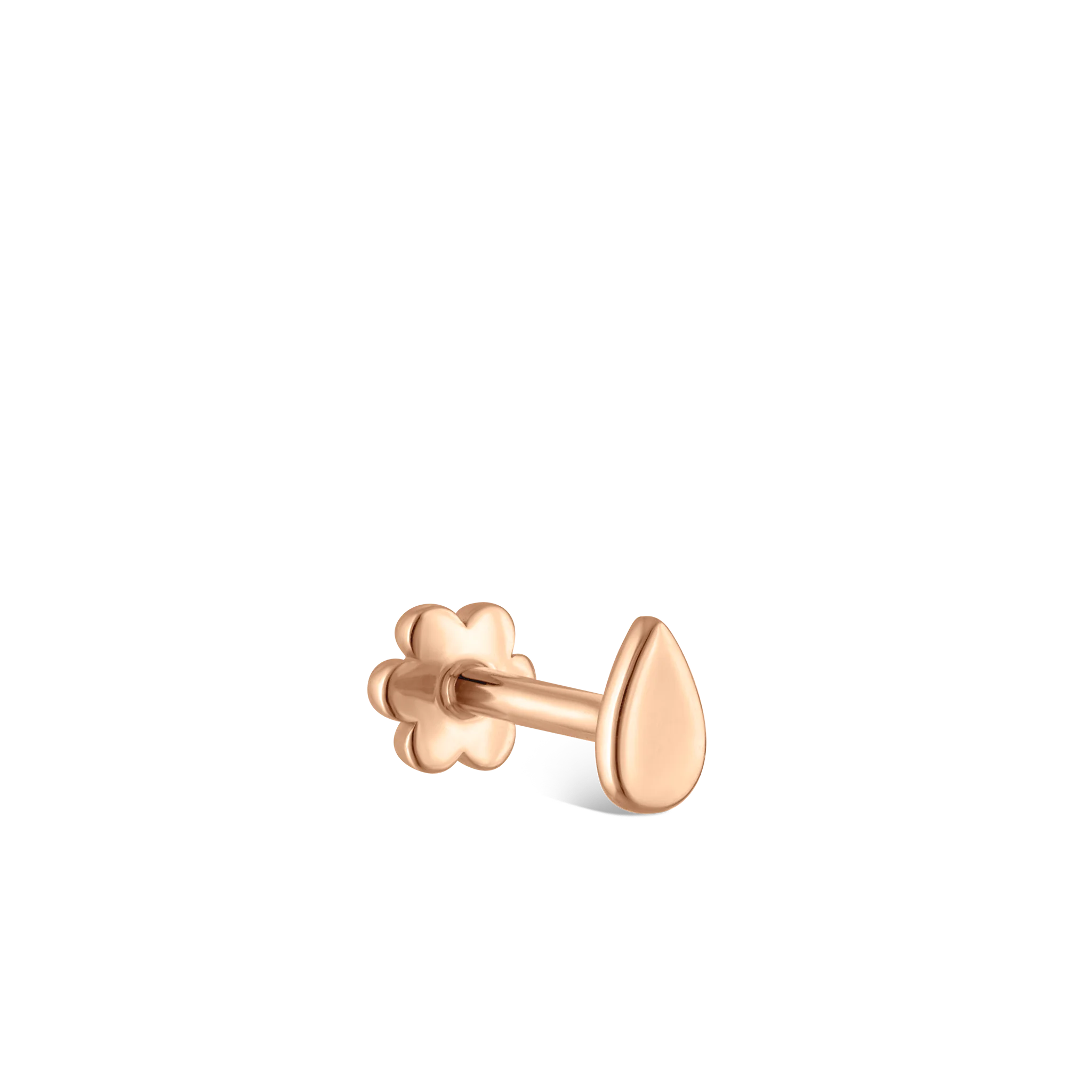 Plain Pear Shaped Threaded Stud Earring - Image 17