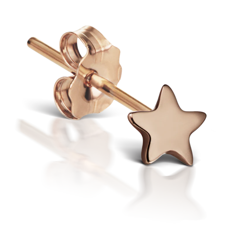 Plain Star Stud Earring - Image 4