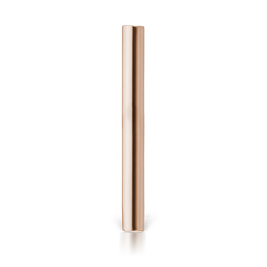 Polished Round Bar Threaded Stud Earring With Titanium Backing - Image 20