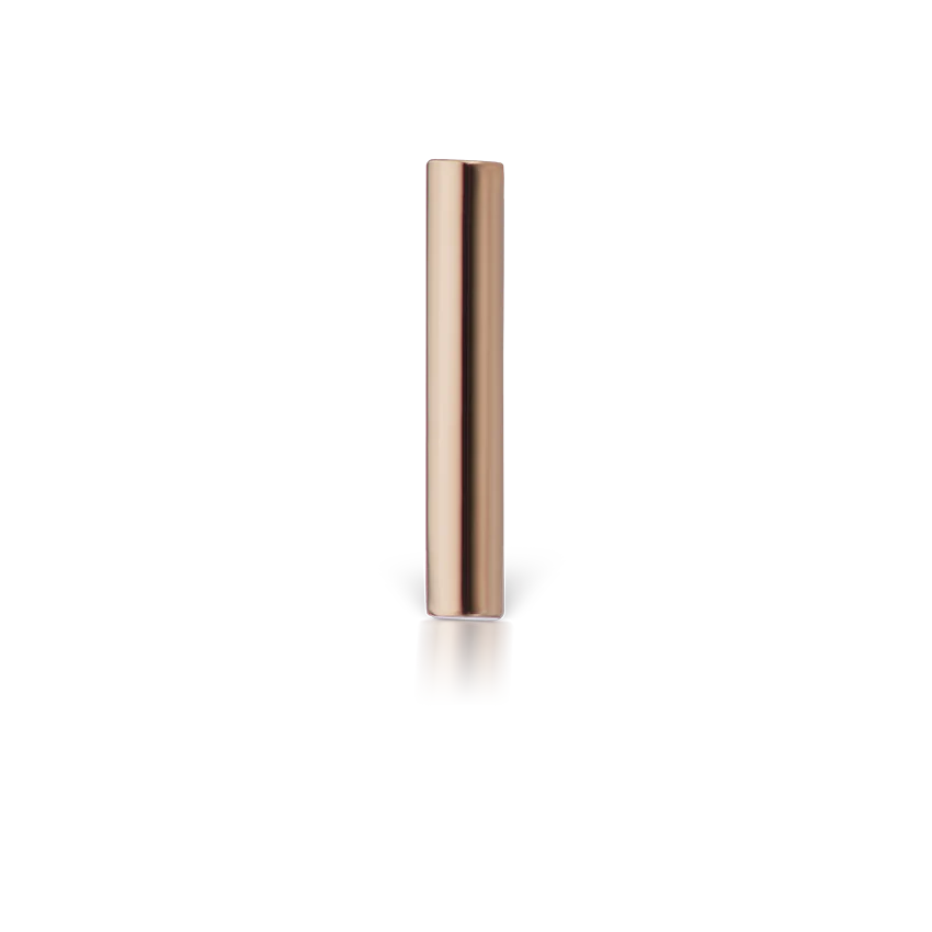 Polished Round Bar Threaded Stud Earring With Titanium Backing - Image 25