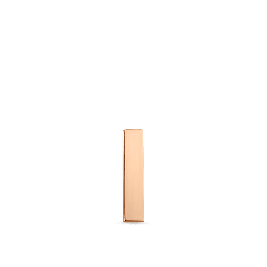 Polished Square Bar Threaded Stud Earring - Image 27
