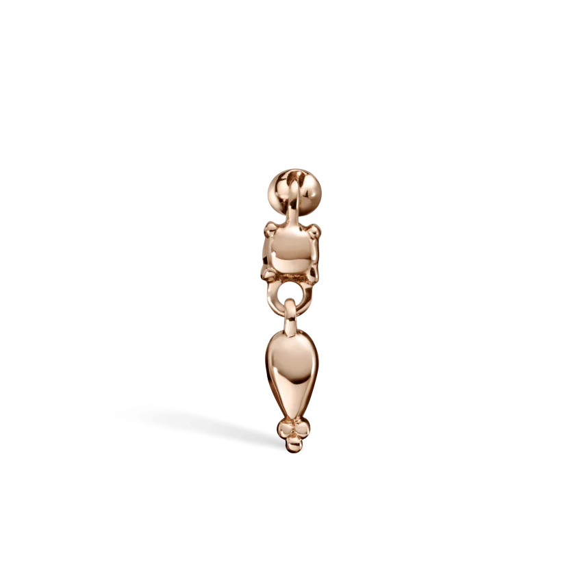 Single Tassel Threaded Charm Earring - Image 8