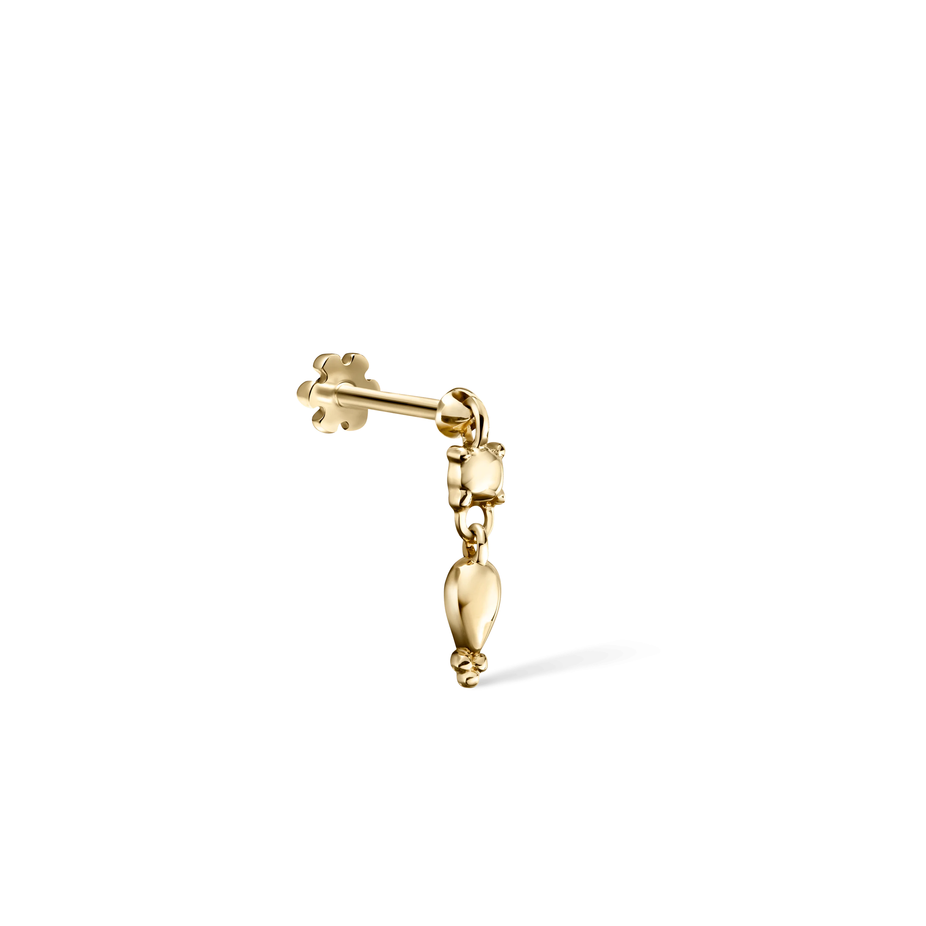 Single Tassel Threaded Charm Earring - Image 9