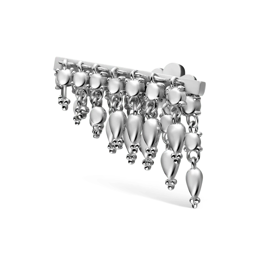 Tassel Bar Threaded Stud Earring - Image 14