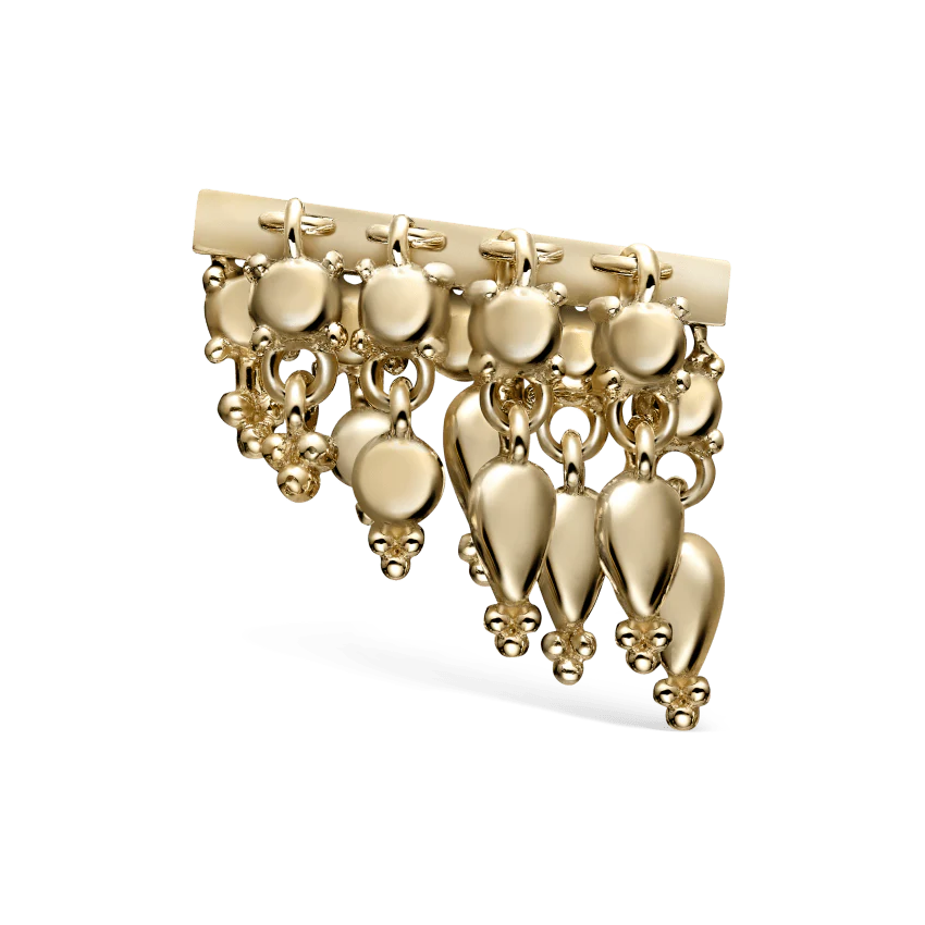 Tassel Bar Threaded Stud Earring - Image 24