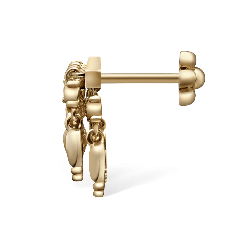 Tassel Bar Threaded Stud Earring - Image 25
