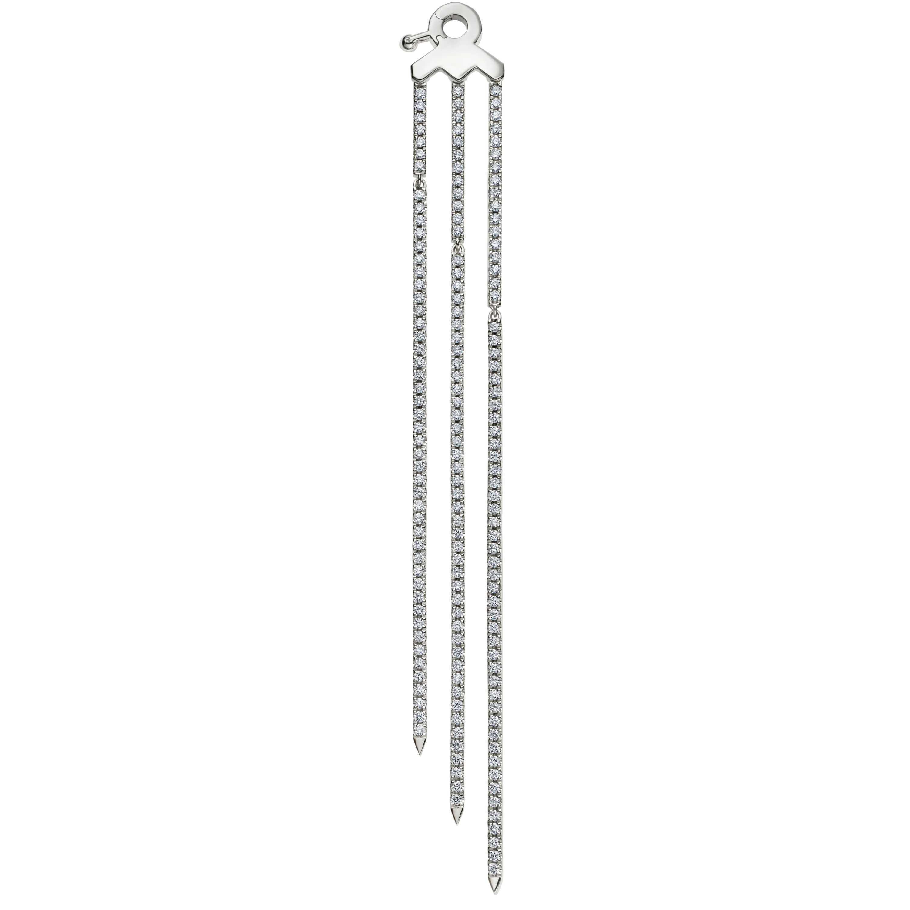 Triple Diamond Eternity Bar Conch Charm